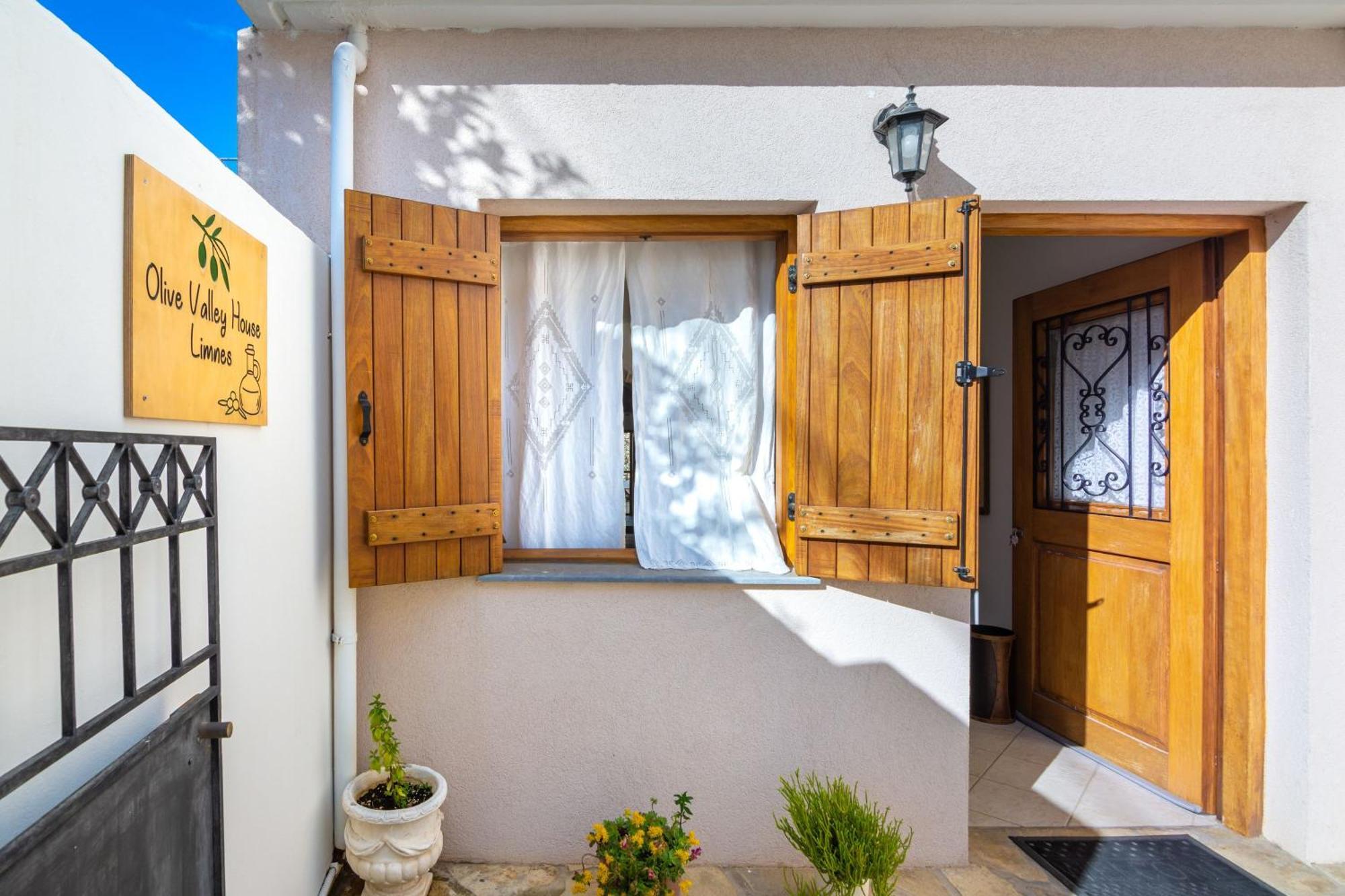 Olive Valley Traditional House Limnai Exterior foto