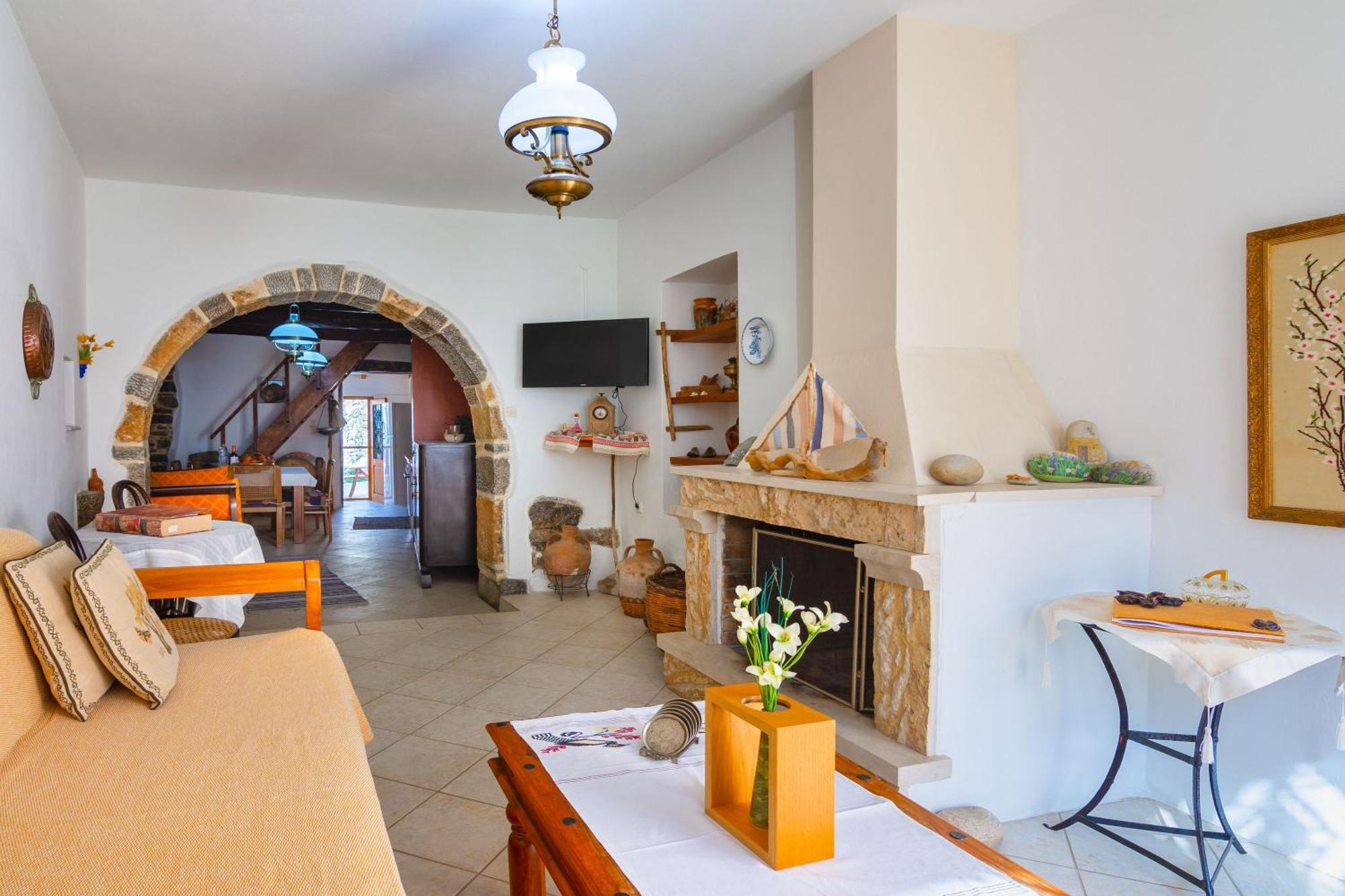 Olive Valley Traditional House Limnai Exterior foto